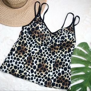 Miraclesuit Cheetah Animal Print Tankini Top